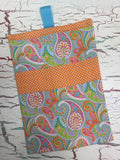 Pink Paisley Diaper/Wipee Case