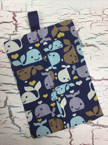 Whales Diaper/Wipee Case