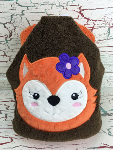 Hooded Bath Towel Fox Girl