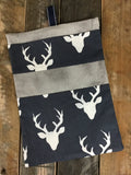 Buck Forest in Twilight/Gray Diaper/Wipee Case