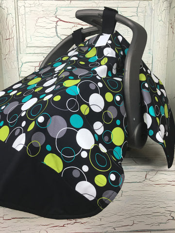 Hoopla Dots in Lagoon Carseat Tent