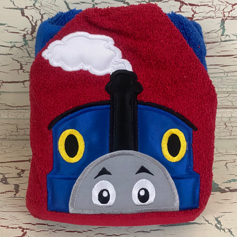 Hooded Bath Towel Talking Train