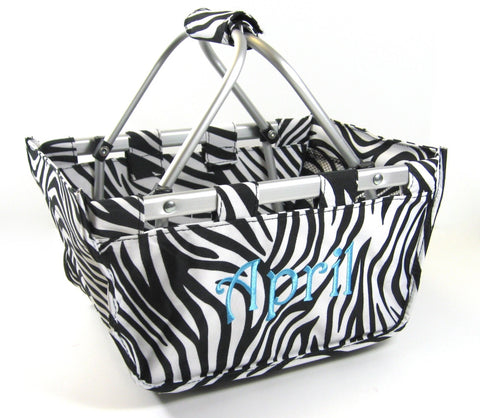 Wholesale Boutique Mini Market Tote Zebra