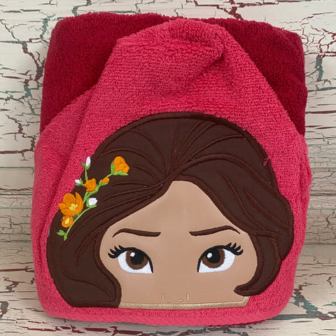 Hooded Bath Towel Latina Princess