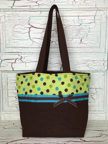 Lime with Dots XL Bag