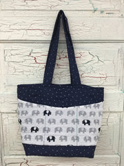 Gray and Navy Elephants