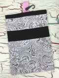 Pink and Brown Paisley Diaper/Wipee Case