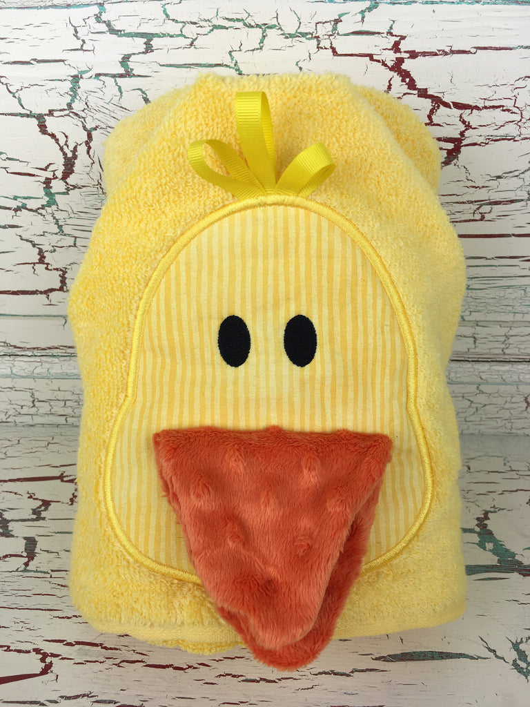 Hooded Bath Towel Duck