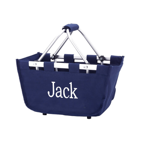 Wholesale Boutique Mini Market Tote Navy