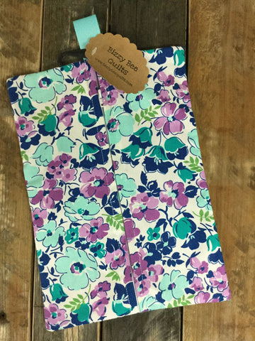 Hello Jane Packed Floral Lilac Diaper/Wipee Case