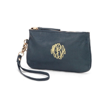 Wholesale Boutique Wristlet Navy