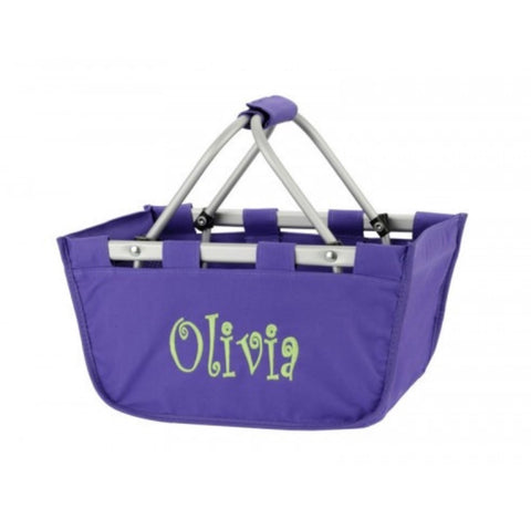 Wholesale Boutique Mini Market Tote Purple