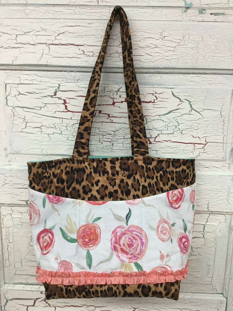 Rounded Roses XL Bag