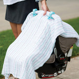 Lulujo Baby™ Aqua Swaddles & Clips by Mary Meyer