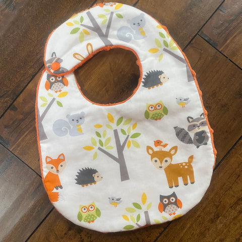 White Woodland Bib