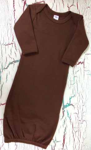 Infant Gown - Brown