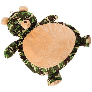 Camo Bear Baby Mat - green by Mary Meyer