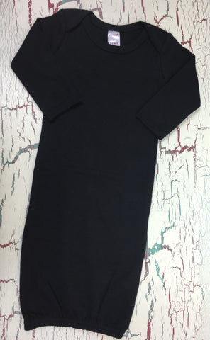 Infant Gown - Black