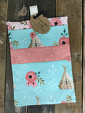 Teepee and Rose Diaper/Wipee Case