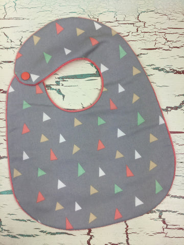 Camping Bear and Hedgehog Triangle Bib