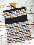Hooty Hoot Chevron Brown Diaper/Wipee Case