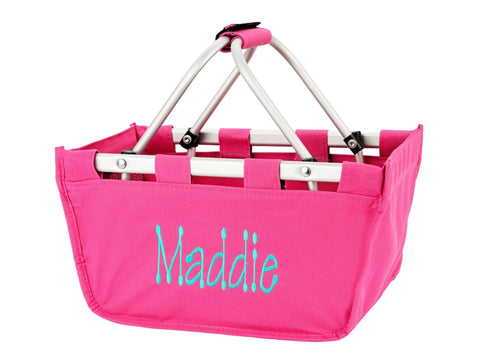 Wholesale Boutique Mini Market Tote Hot Pink