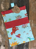 Dino Party Diaper/Wipee Case