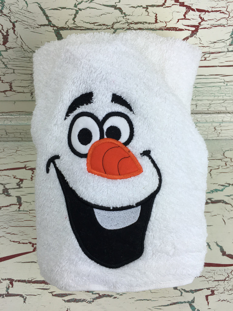 Hooded Bath Towel Snowman