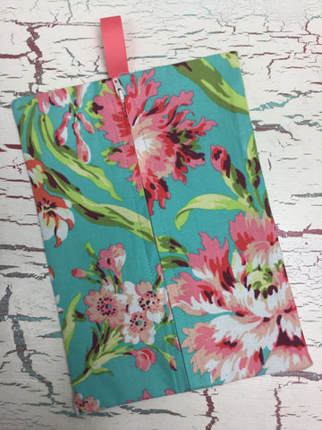 Bliss Bouquet in Teal Diaper/Wipee Case