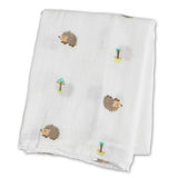 Lulujo Baby™  Happy Hedgehog Muslin Cotton Swaddling Blanket by Mary Meyer