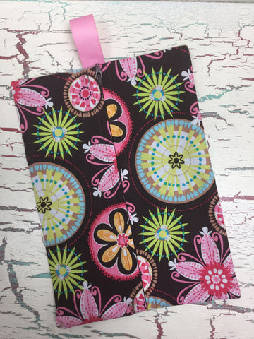 Carnival Bloom in Brown Diaper/Wipee Case
