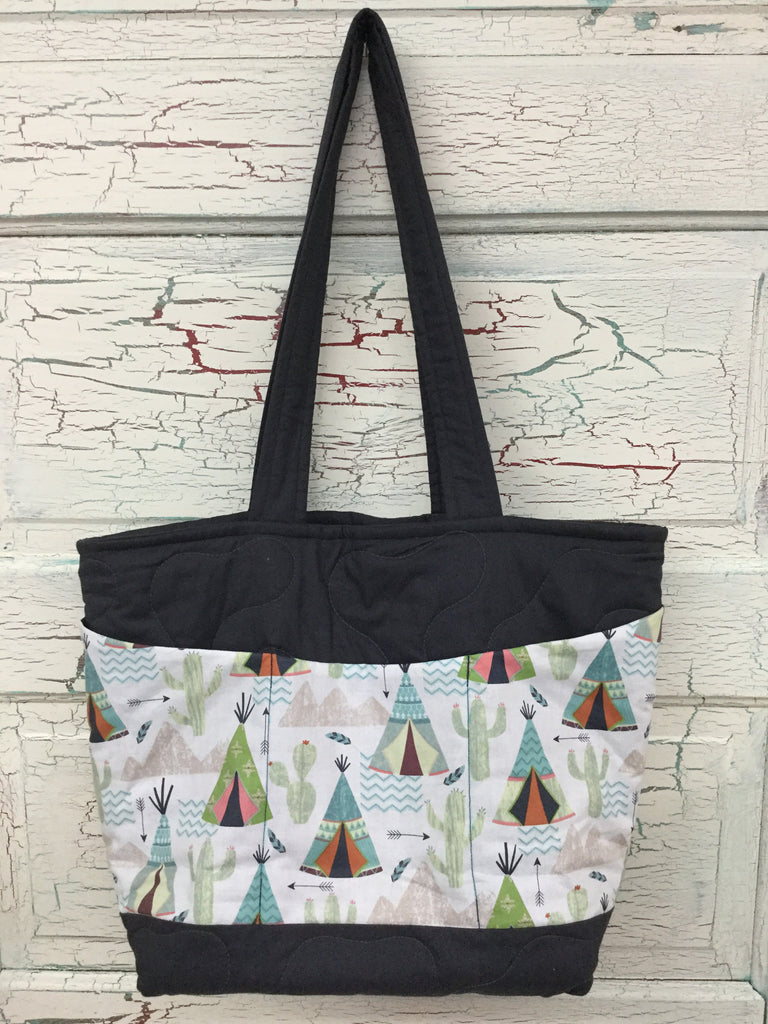 Teepee and Cactus XL Bag