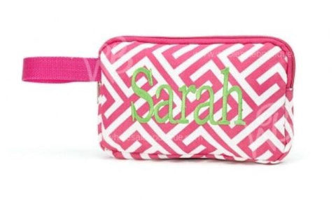 Wholesale Boutique Mini Accessory Bag Greek Key Hot Pink