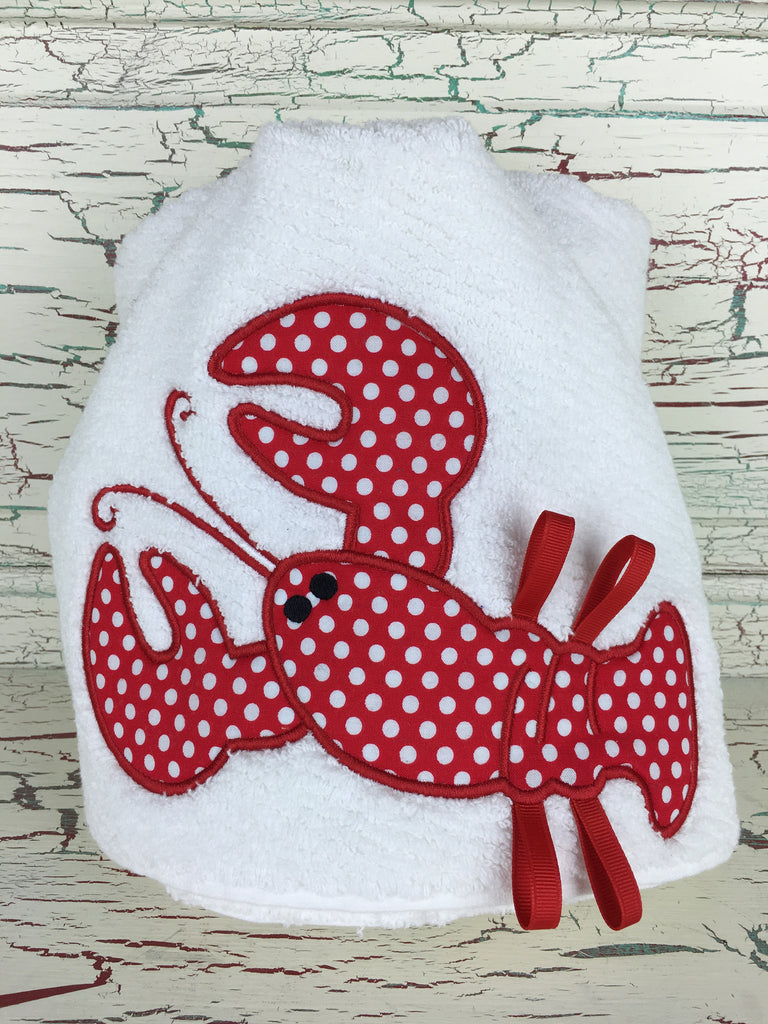 Hooded Bath Towel Lobster
