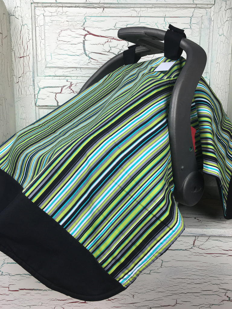 Lagoon Stripe Carseat Tent