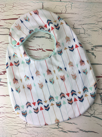 Multi-Color Arrow on Ivory Bib
