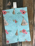 Teepee and Rose Diaper/Wipee Case
