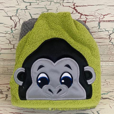 Hooded Bath Towel Gorilla