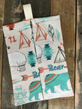 Sweater Bear Diaper/Wipee Case