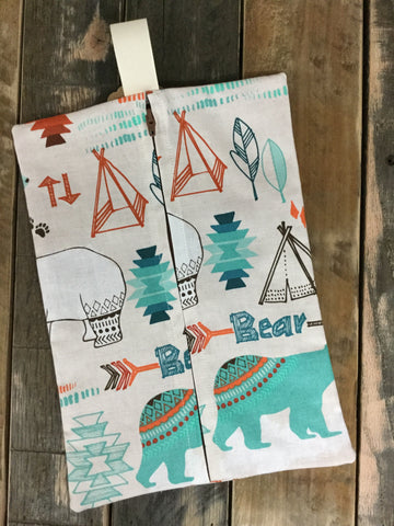 Sweater Bear Diaper/Wipee Case