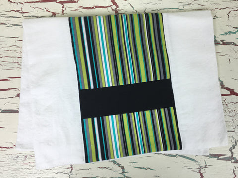 Lagoon Stripe Burp Cloth