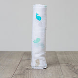 Lulujo Baby™  Baby Whale Muslin Cotton Swaddling Blanket by Mary Meyer