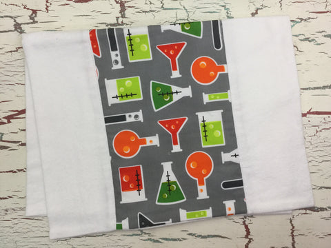 Science Fair Test Tubes Burp Cloth