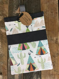 Teepee and Cactus Diaper/Wipee Case