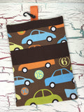 Vintage Cars Diaper/Wipee Case