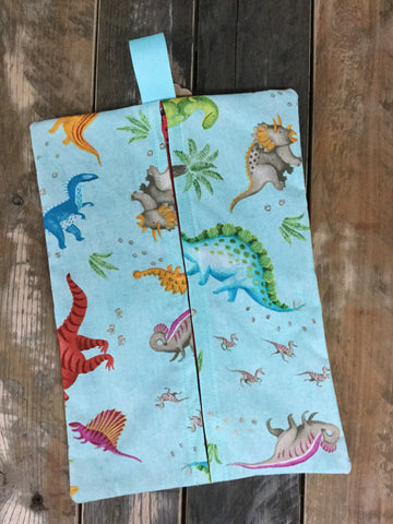 Dino Party Diaper/Wipee Case