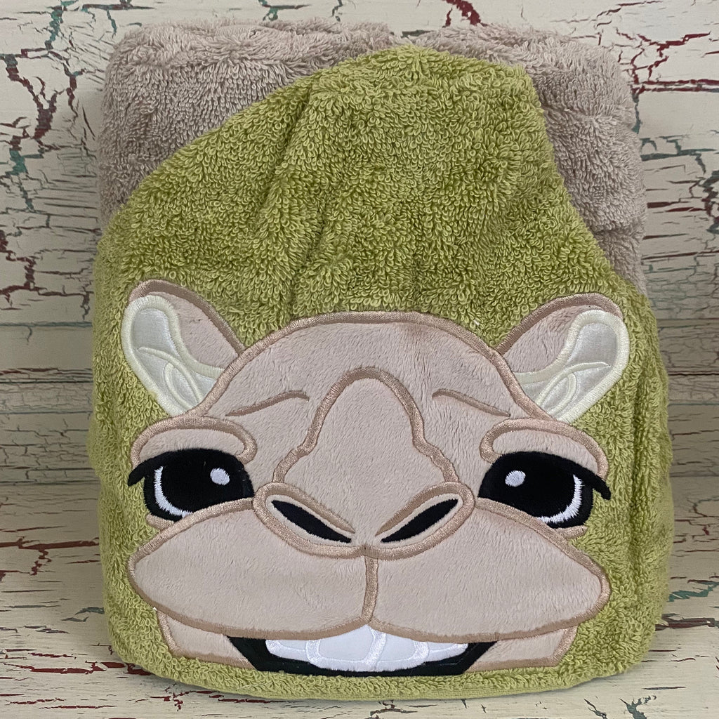 Hooded Bath Towel Camel