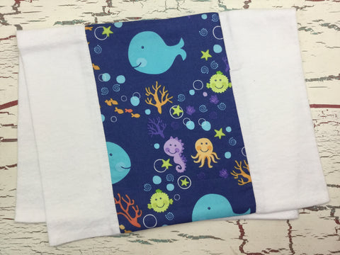 Ocean Life Burp Cloth