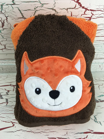 Hooded Bath Towel Fox Boy