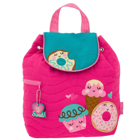 Stephen Joseph Quilted Backpack Donut